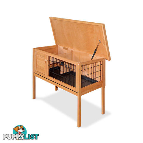 Rabbit Hutch with Hinged Lid