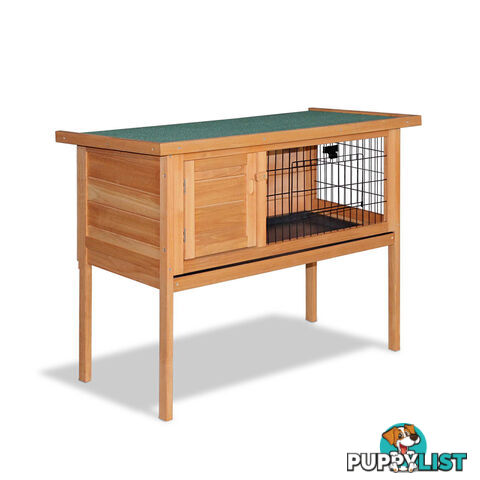 Rabbit Hutch with Hinged Lid