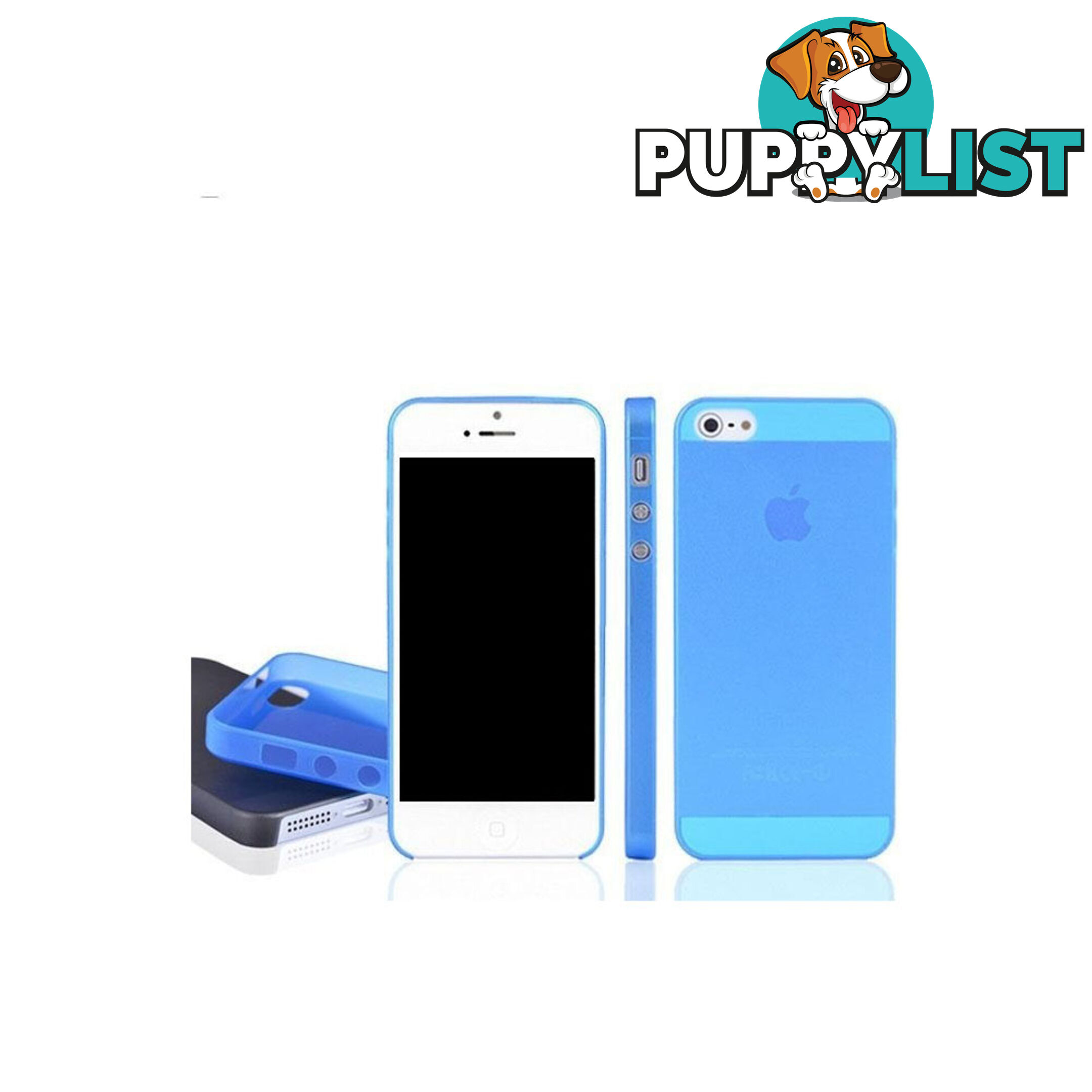 Slim Frosted Clear Soft Case Cover Accessories Blue For iPhone 6 Plus 5.5 inch