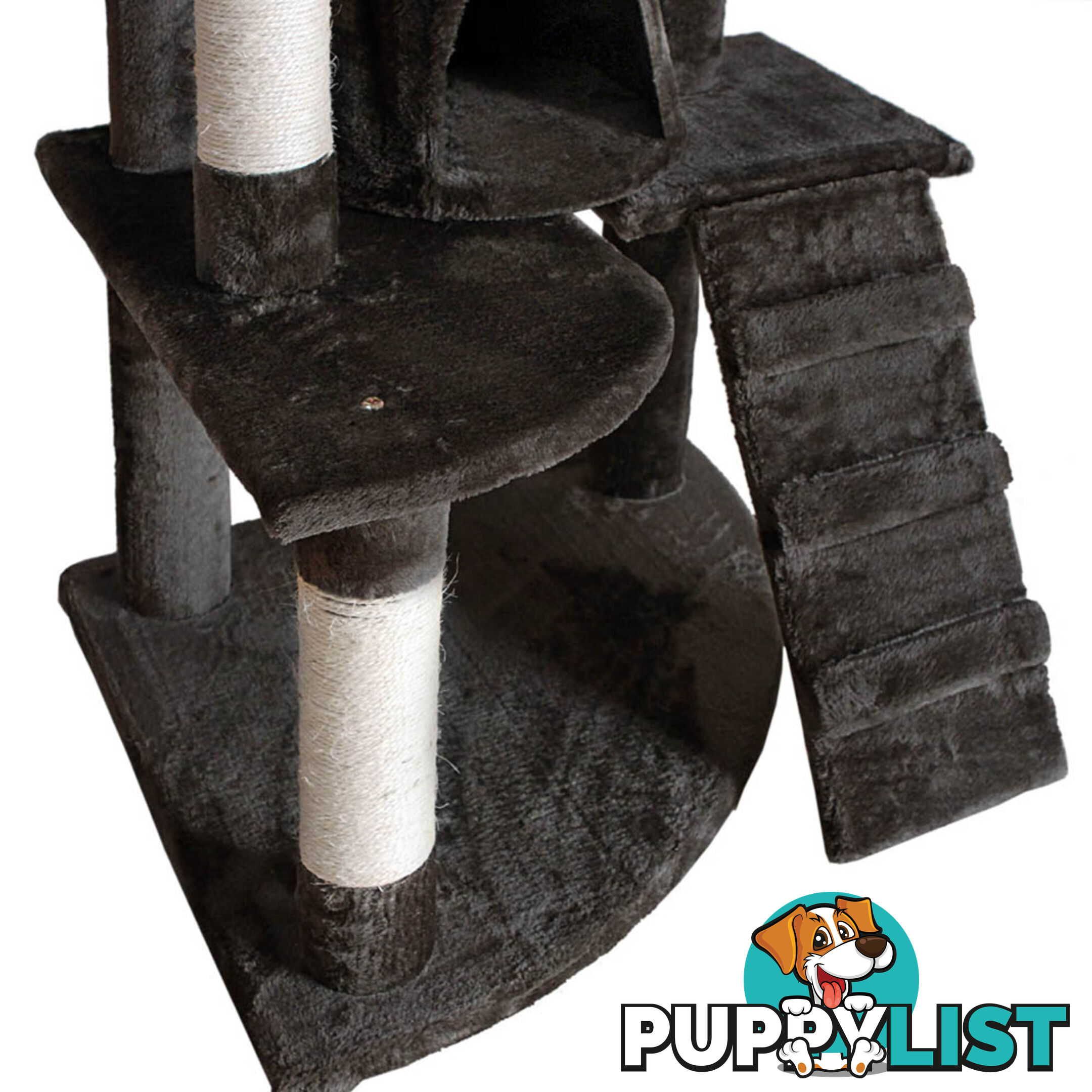 Cat Scratching Poles Post Furniture Tree 193cm Dark Grey