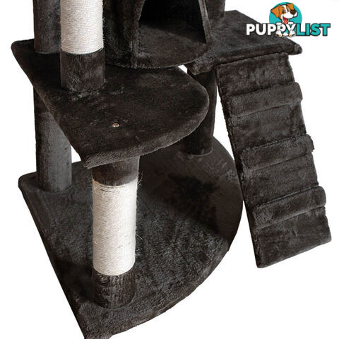 Cat Scratching Poles Post Furniture Tree 193cm Dark Grey