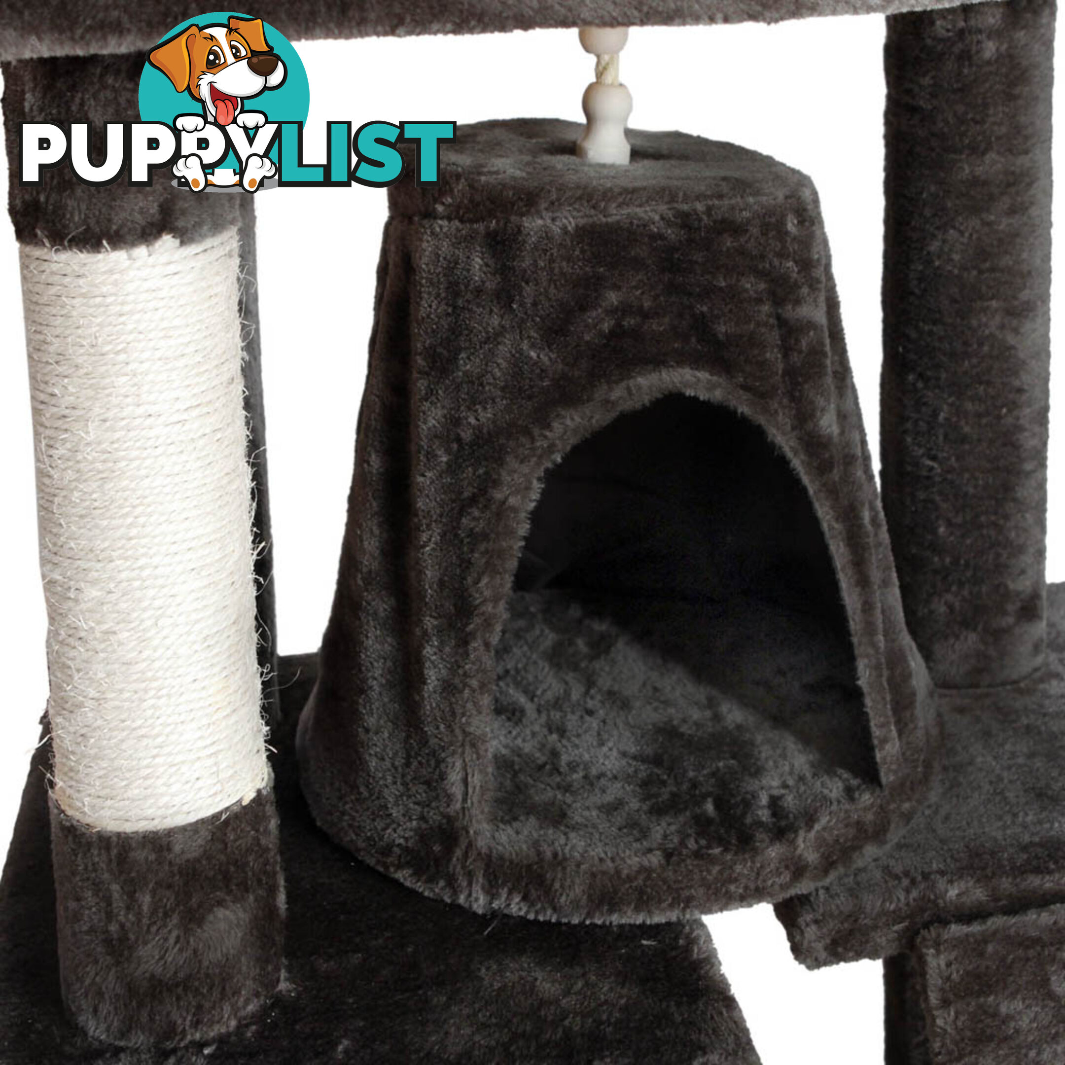 Cat Scratching Poles Post Furniture Tree 193cm Dark Grey