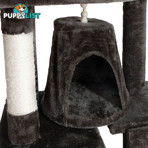 Cat Scratching Poles Post Furniture Tree 193cm Dark Grey