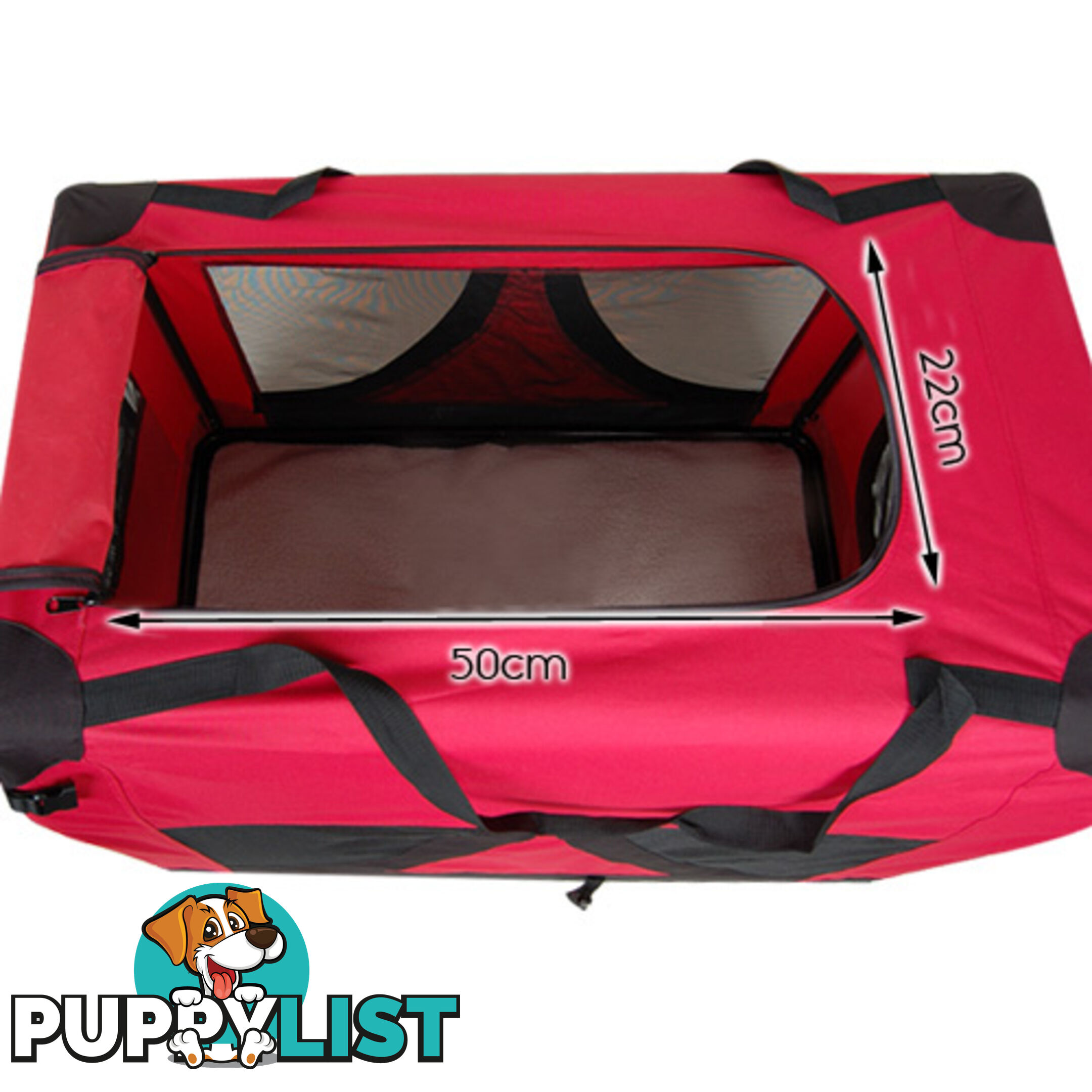 Large Portable Pet Soft Cage Puppy Dog Cat Crate Carrier Foldable Kennel Red