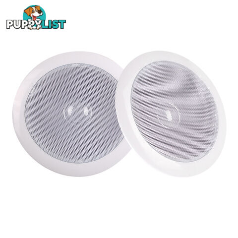 2 x 6&#34; 80W Wall Ceiling Speakers Indoor Outdoor Home Theatre Audio Stereo System