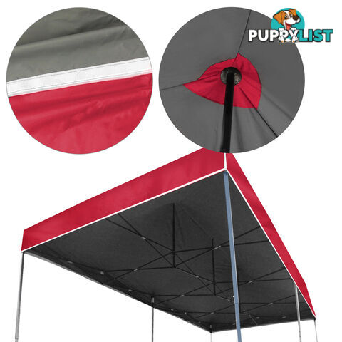 3X6 Pop Up Gazebo - Red