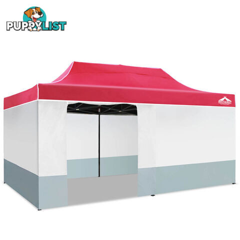 3X6 Pop Up Gazebo - Red