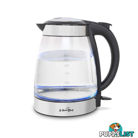 1.7L Electric Cordless LED Glass Kettle Kitchen Water Tea Boiler Jug Pot 2200W