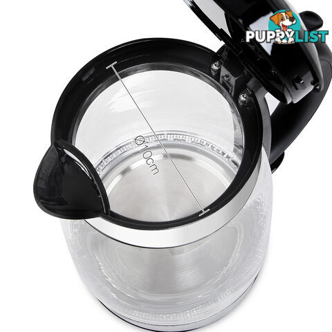 1.7L Electric Cordless LED Glass Kettle Kitchen Water Tea Boiler Jug Pot 2200W