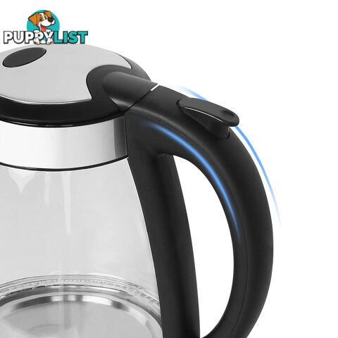 1.7L Electric Cordless LED Glass Kettle Kitchen Water Tea Boiler Jug Pot 2200W