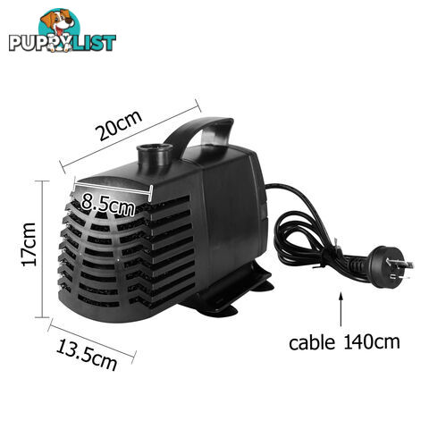 5000LPH Aquarium Fountain Pond Submersible Aqua Marine Water Pump Fish Tank