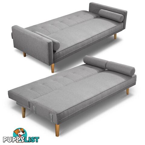 3 Seater Faux Linen Fabric Sofa