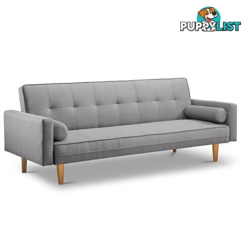 3 Seater Faux Linen Fabric Sofa