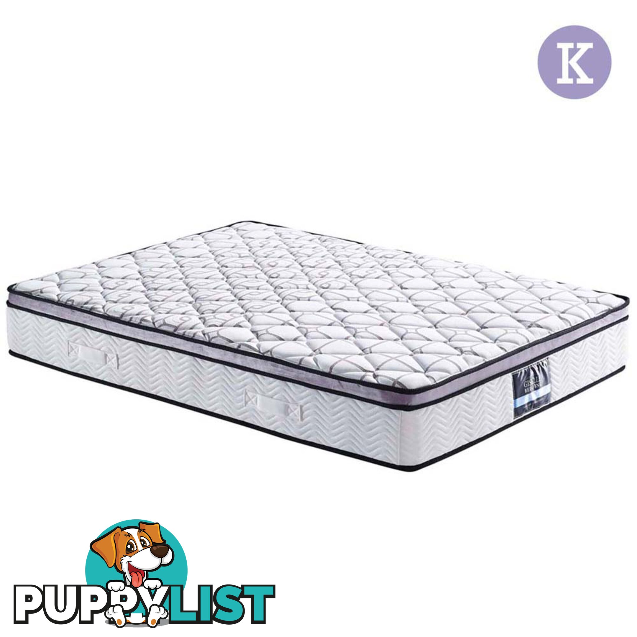 Cool Gel Memory Foam Mattress Euro Top Air Mesh Bed Pocket Spring King