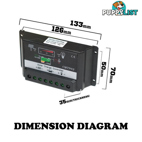 20A 12V-24V PWM Solar Panel Regulator Charge Controller MPPT 10A 30A