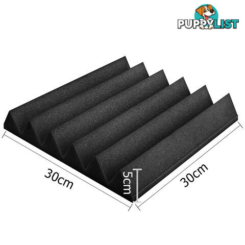 40 x Soundproof Foam Acoustic Foam Panel Sound Absorption Proofing Wedge 30x30cm