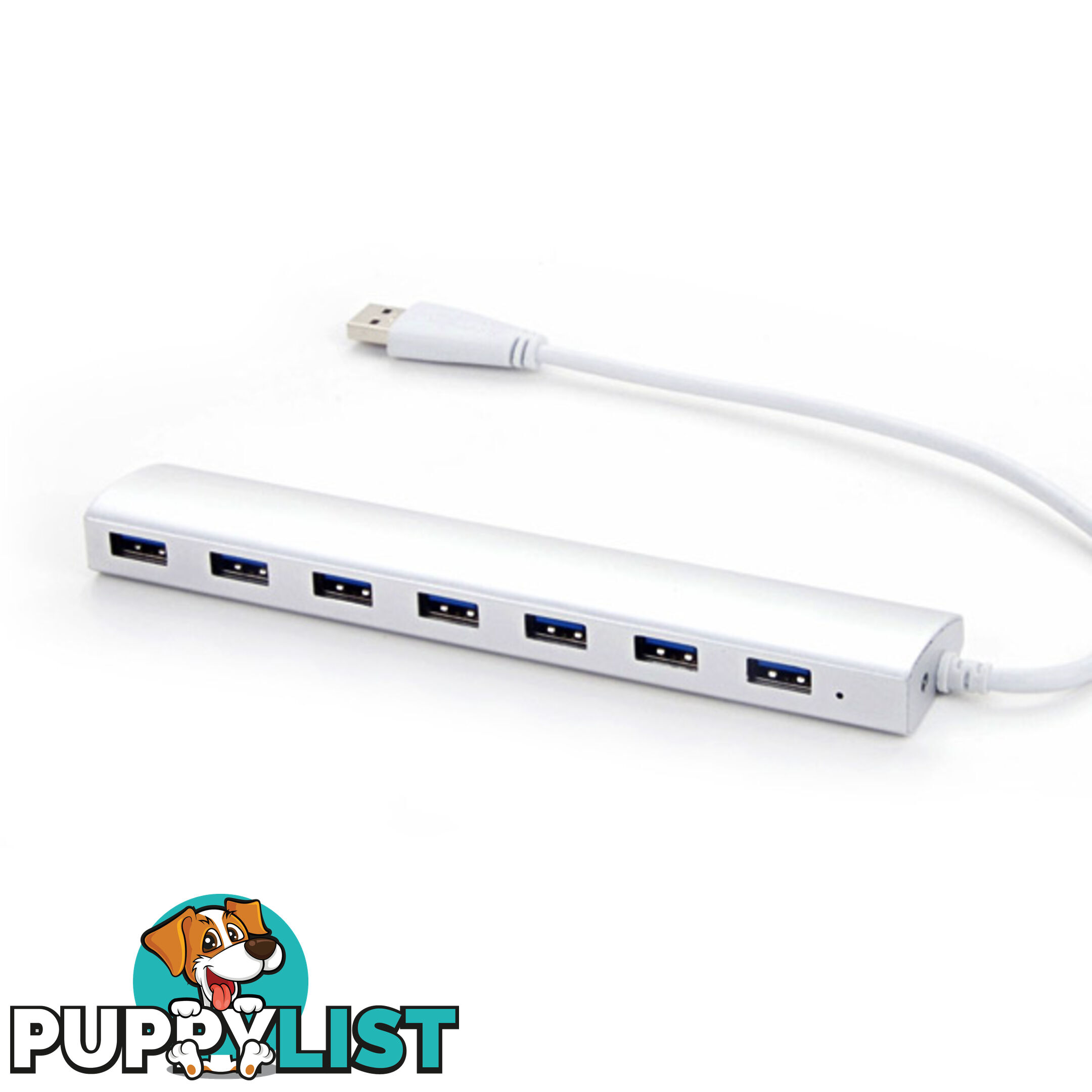 Portable slim 7-Port USB3.0 Hub (No Power)