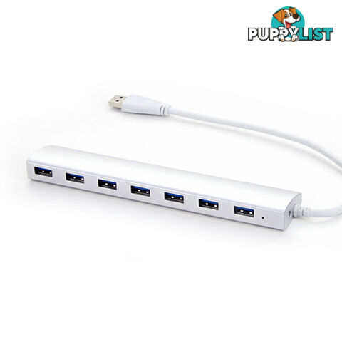 Portable slim 7-Port USB3.0 Hub (No Power)