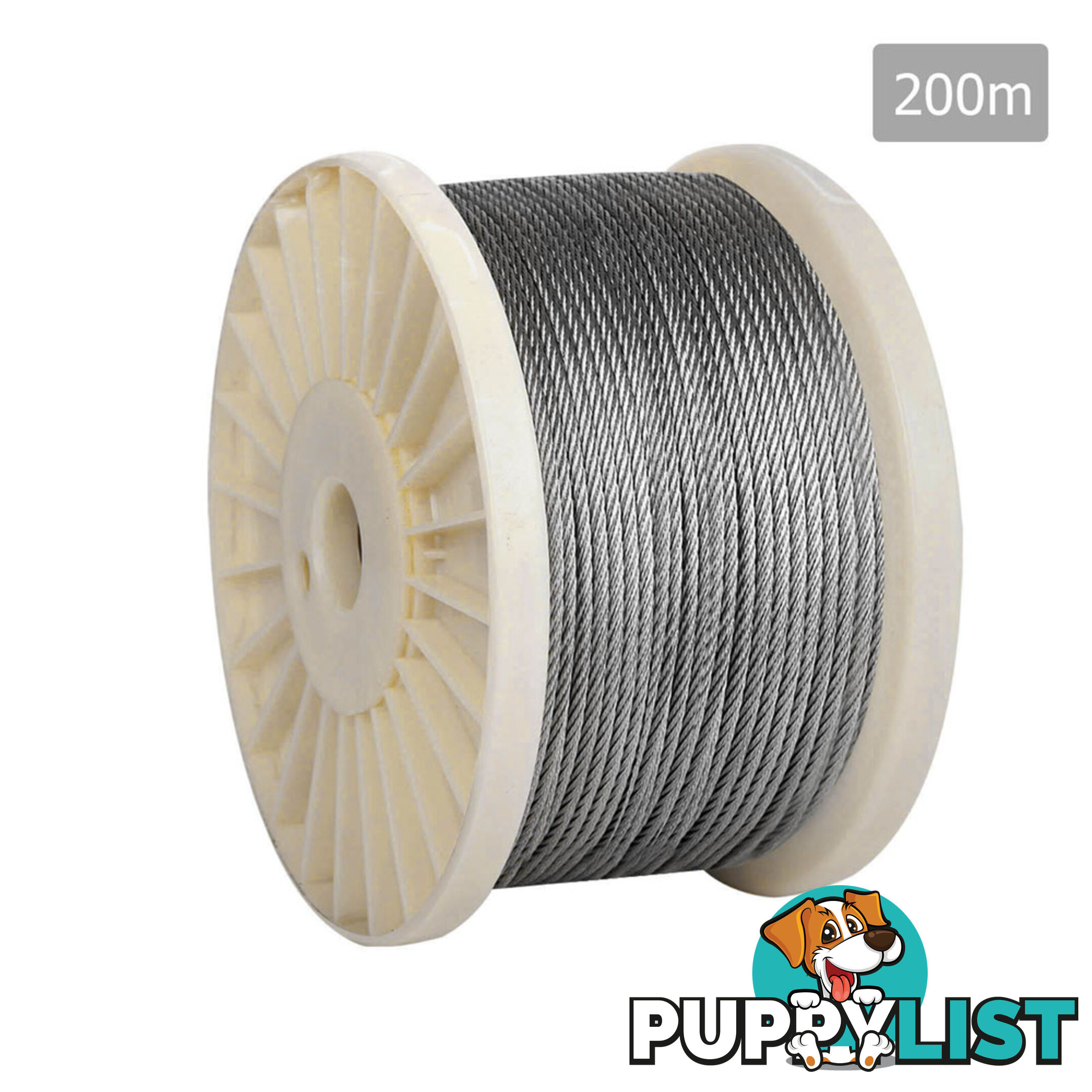 316 Marine Stainless Steel Wire Rope 7x7 Balustrade Decking Fence Cable 200M