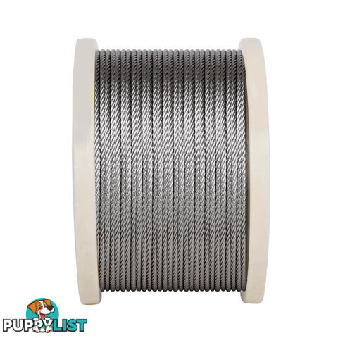 316 Marine Stainless Steel Wire Rope 7x7 Balustrade Decking Fence Cable 200M