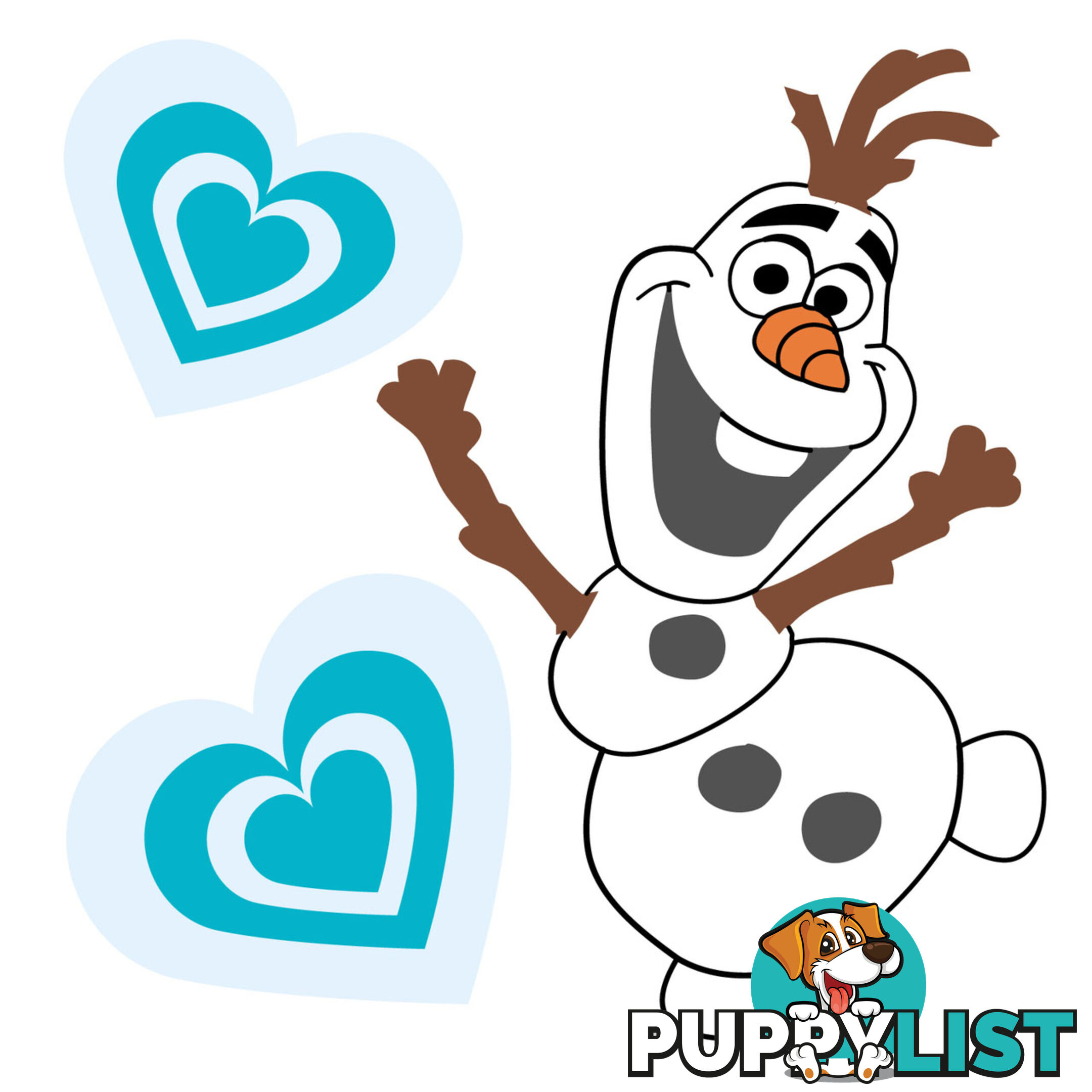 10 X Frozen Olaf Wall Stickers - Totally Movable over and over