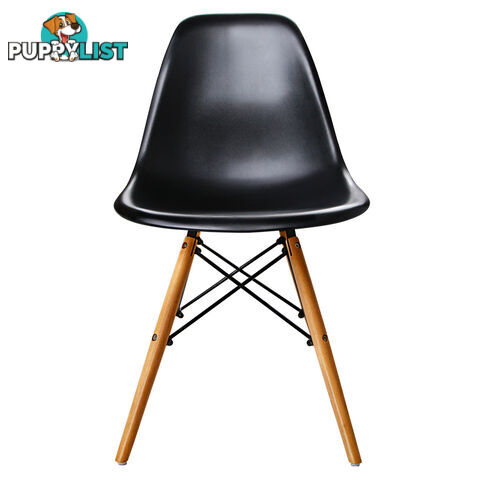 Set of 2 Dining Chair Black