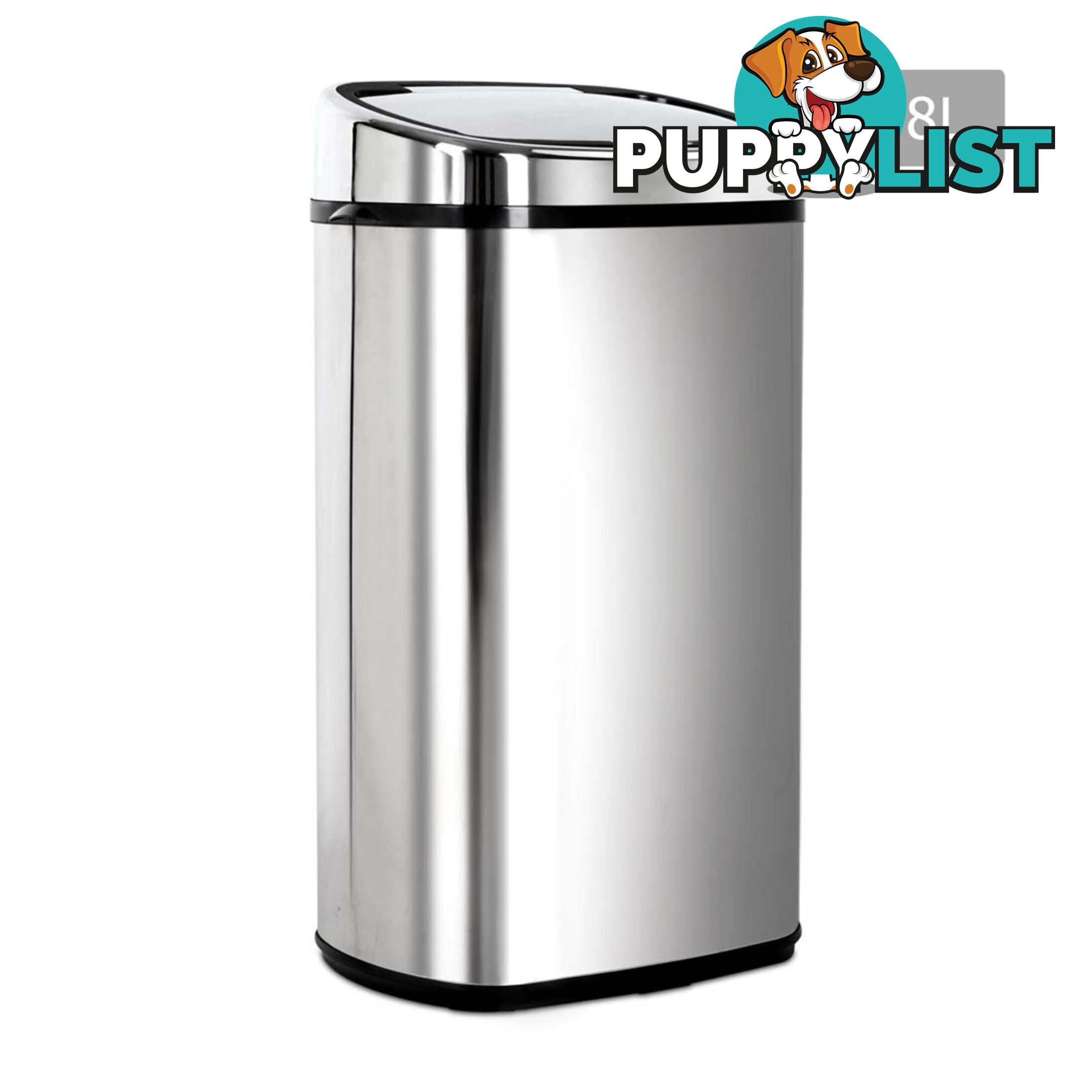 58L Motion Sensor Stainless Steel Rubbish Bin Automatic Kitchen Waste Trash Can