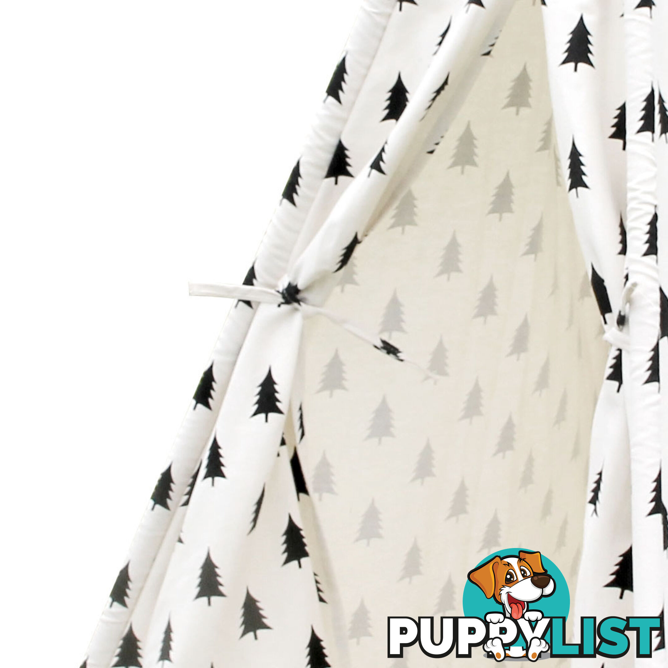 Children Play Tent Kids Teepee Pretend Playhouse Outdoor Indoor Tipi Black White