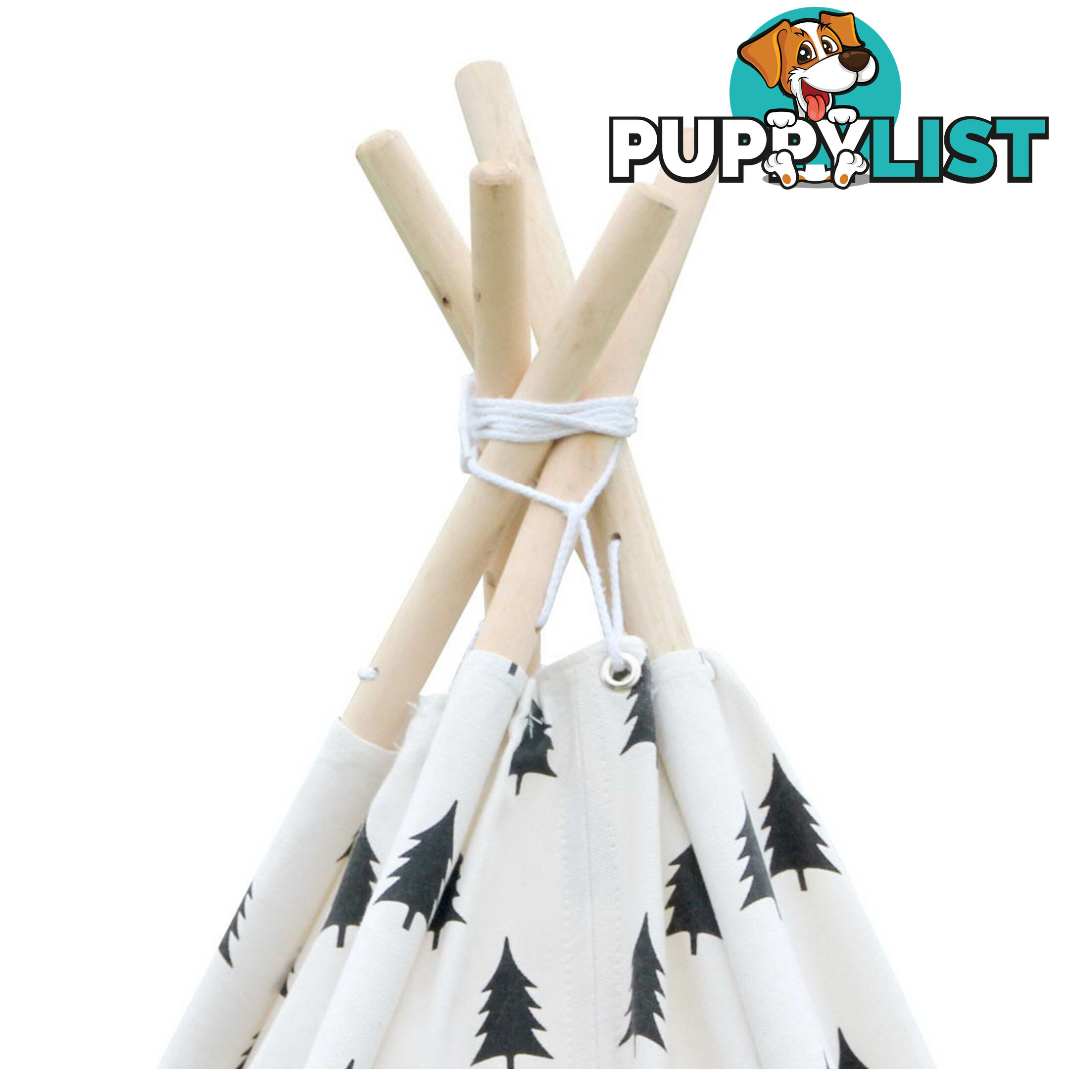 Children Play Tent Kids Teepee Pretend Playhouse Outdoor Indoor Tipi Black White