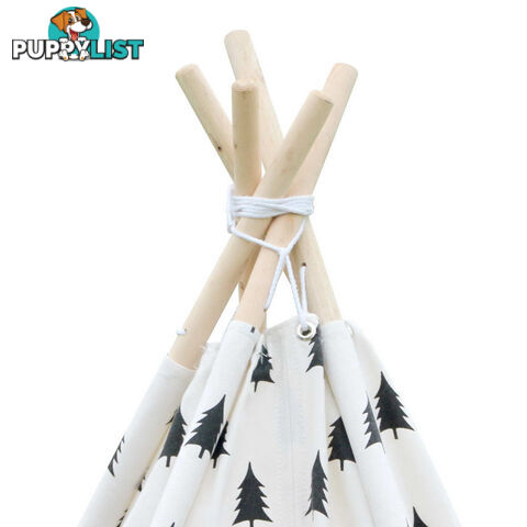 Children Play Tent Kids Teepee Pretend Playhouse Outdoor Indoor Tipi Black White