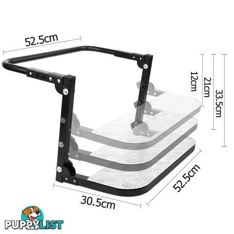 Adjustable Wheel Folding Step Stair Van Truck 4x4 4WD ATV Lift Ladder