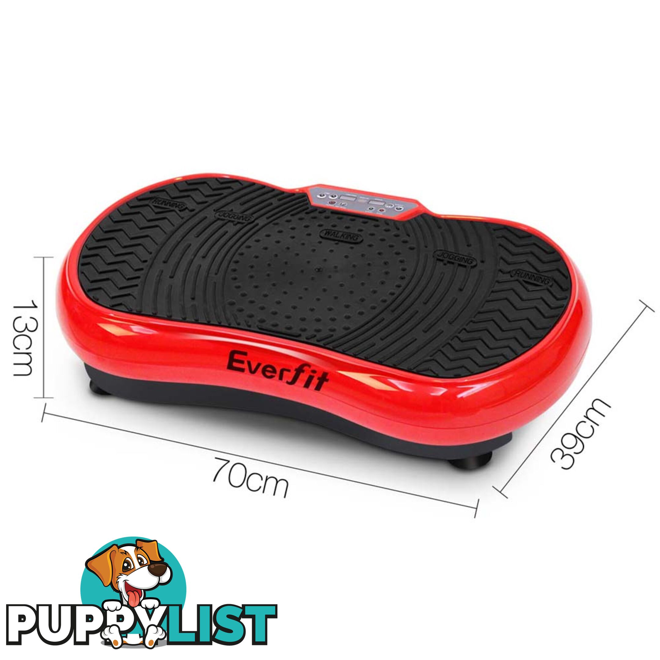 Slim Vibration Plate 1000W Exercise Fitness Massage Body Shape Power Plate Red