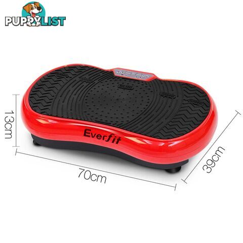 Slim Vibration Plate 1000W Exercise Fitness Massage Body Shape Power Plate Red