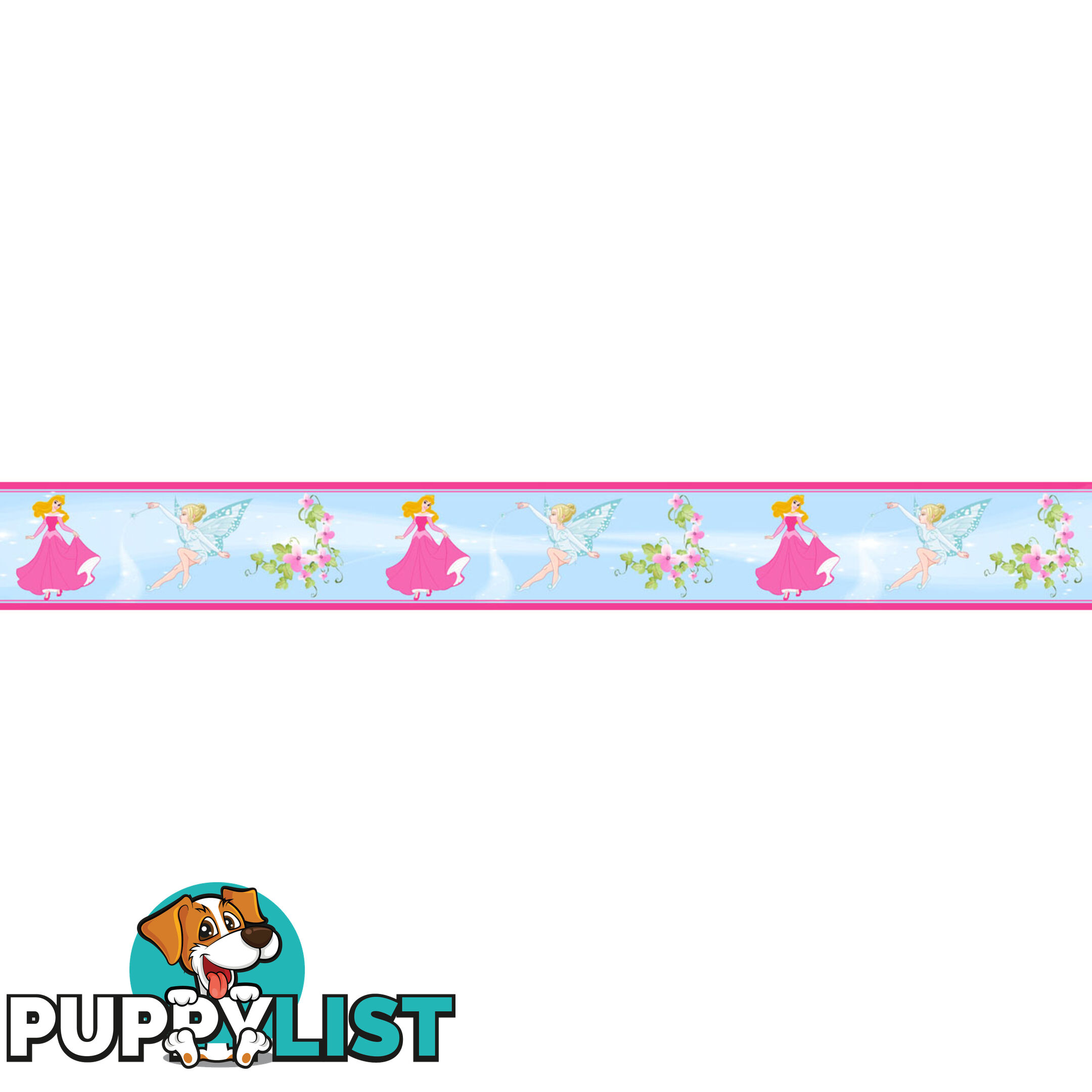 Girls Princess Wall Border Stickers - Totally Movable