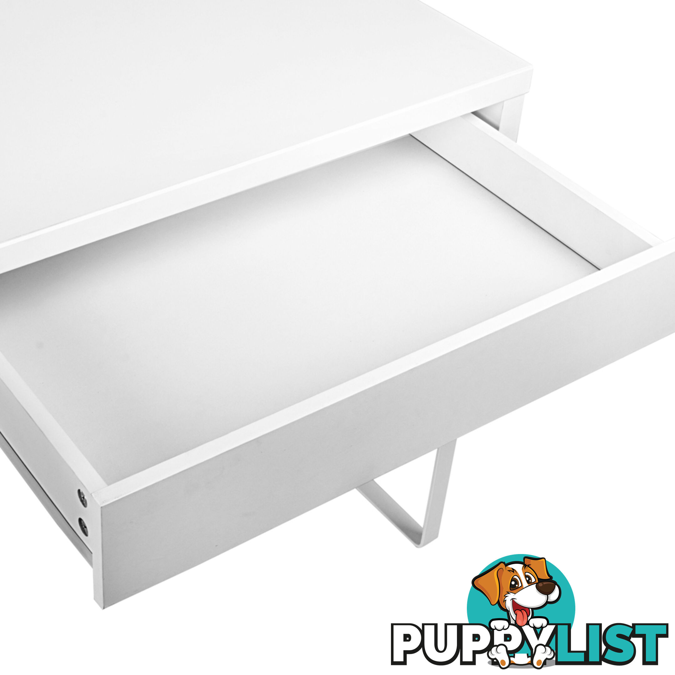 Office Study Computer Desk Cabinet White