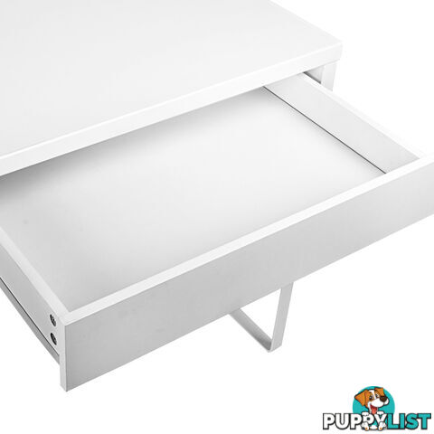 Office Study Computer Desk Cabinet White