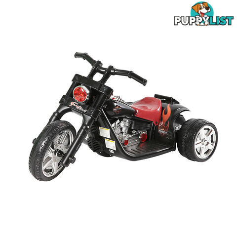 Kids Ride On Motorbike Harley Style Electric Motorcycle Toy Bike Car Black