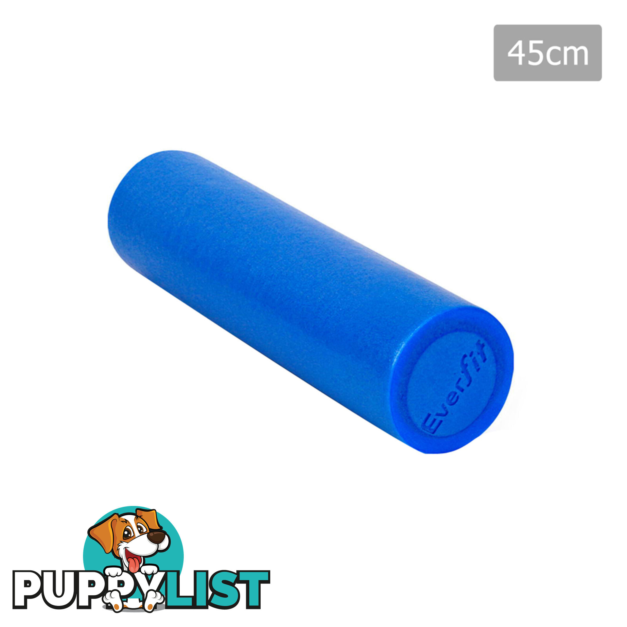 45cm EPE Foam Roller Yoga Gym Pilates Physio Stick Exercise Back Massage Blue