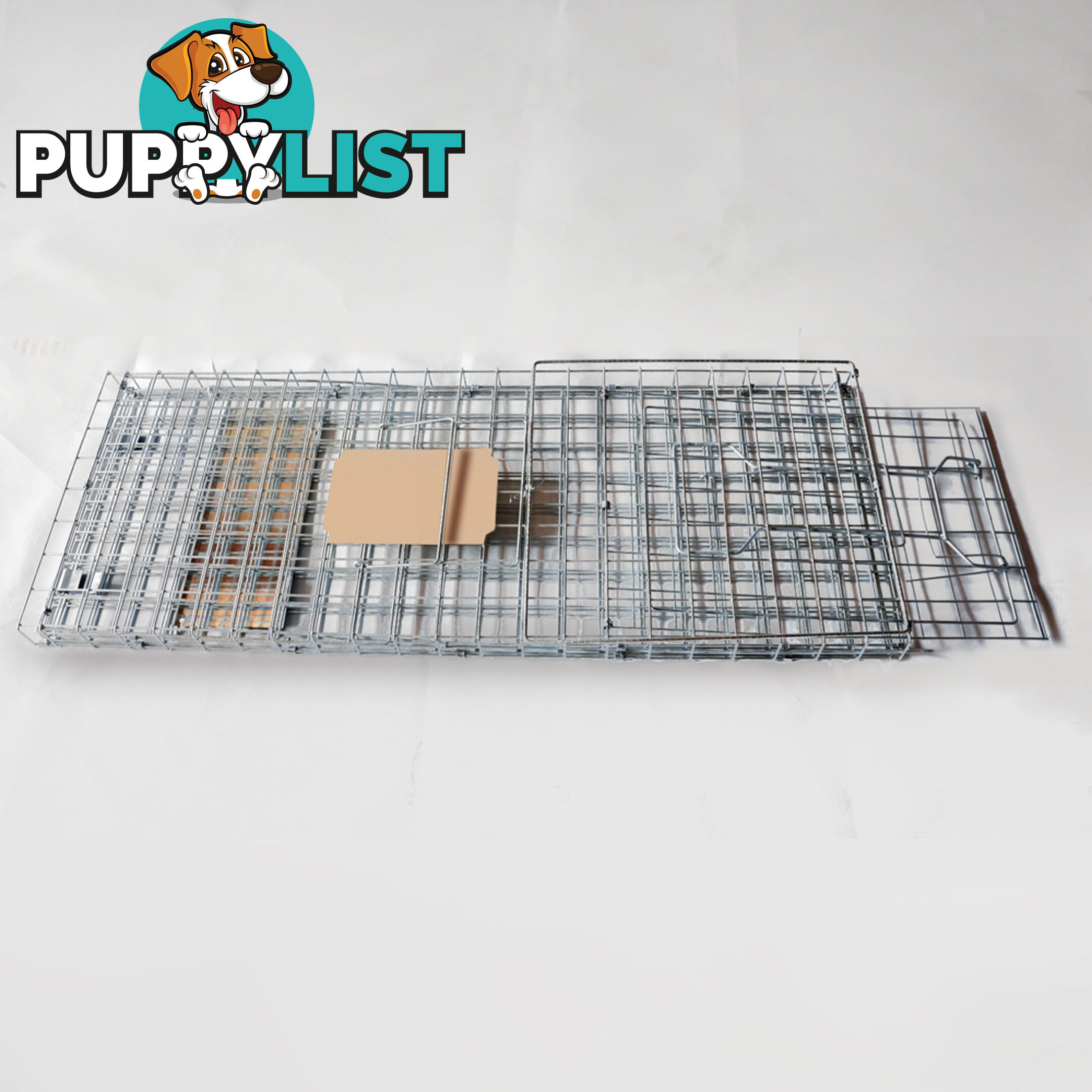 Humane Animal Trap Cage Cat Possum Rabbit Fox Koala Hare Bird Live Catch 94x34CM