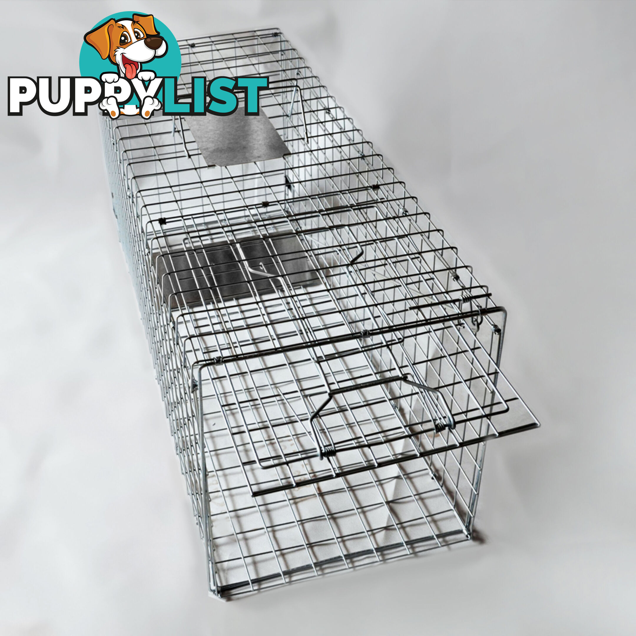 Humane Animal Trap Cage Cat Possum Rabbit Fox Koala Hare Bird Live Catch 94x34CM