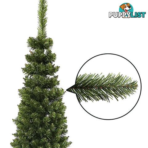 6FT Premium Slim Christmas Tree 180CM Xmas Decorate Steel Base Green