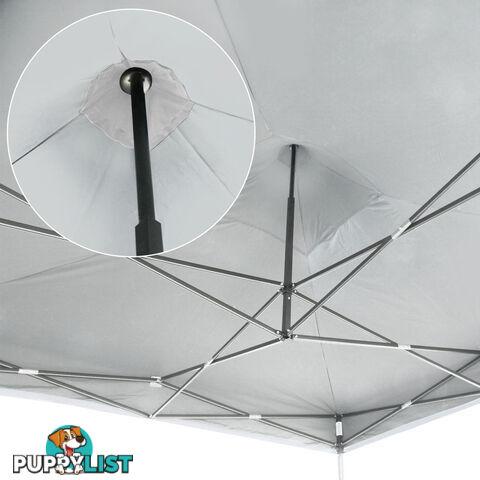 3m x 3m Pop-up Garden Outdoor Gazebo White