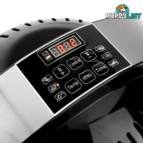 13L Oil Free Air Fryer Oven Cooker Health Low Fat LCD Digital Control Black