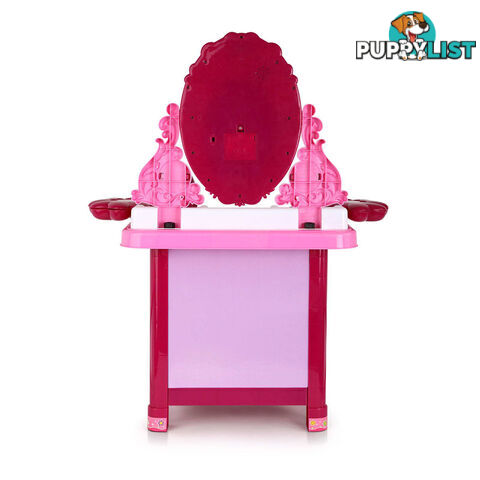 30 Piece Pretend Girls Kids Dressing Table Make Up Beauty Vanity Desk Toy Set