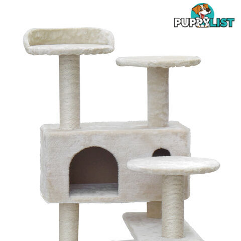 Cat Scratching Post  Tree House Condo 134cm Beige