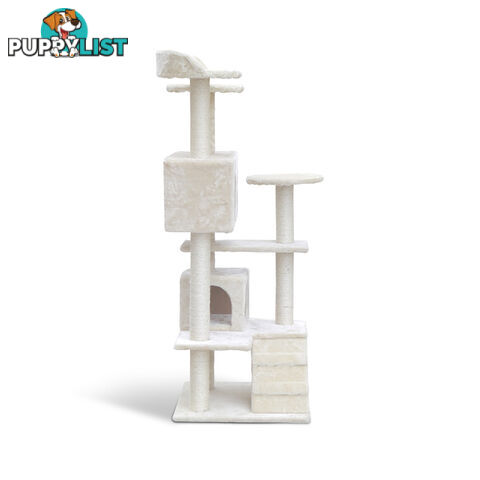 Cat Scratching Post  Tree House Condo 134cm Beige