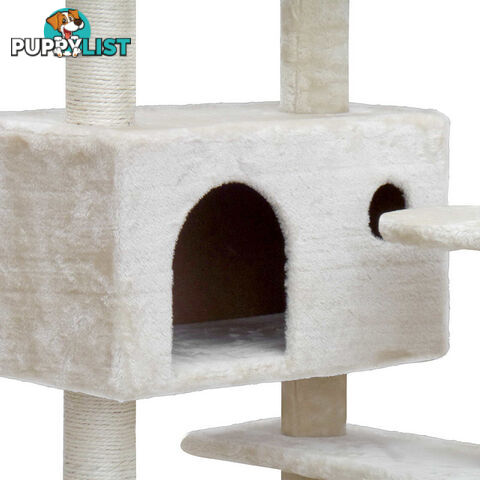 Cat Scratching Post  Tree House Condo 134cm Beige