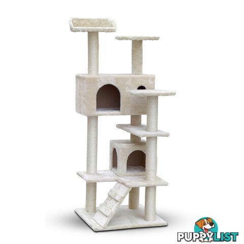 Cat Scratching Post  Tree House Condo 134cm Beige