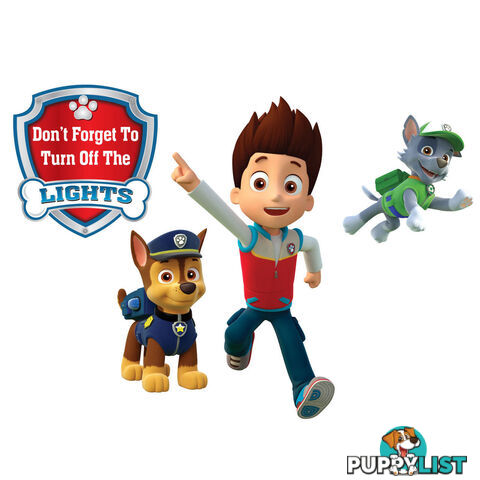 Skye Paw Patrol Light Switch Wall Stickers - Totally Movable