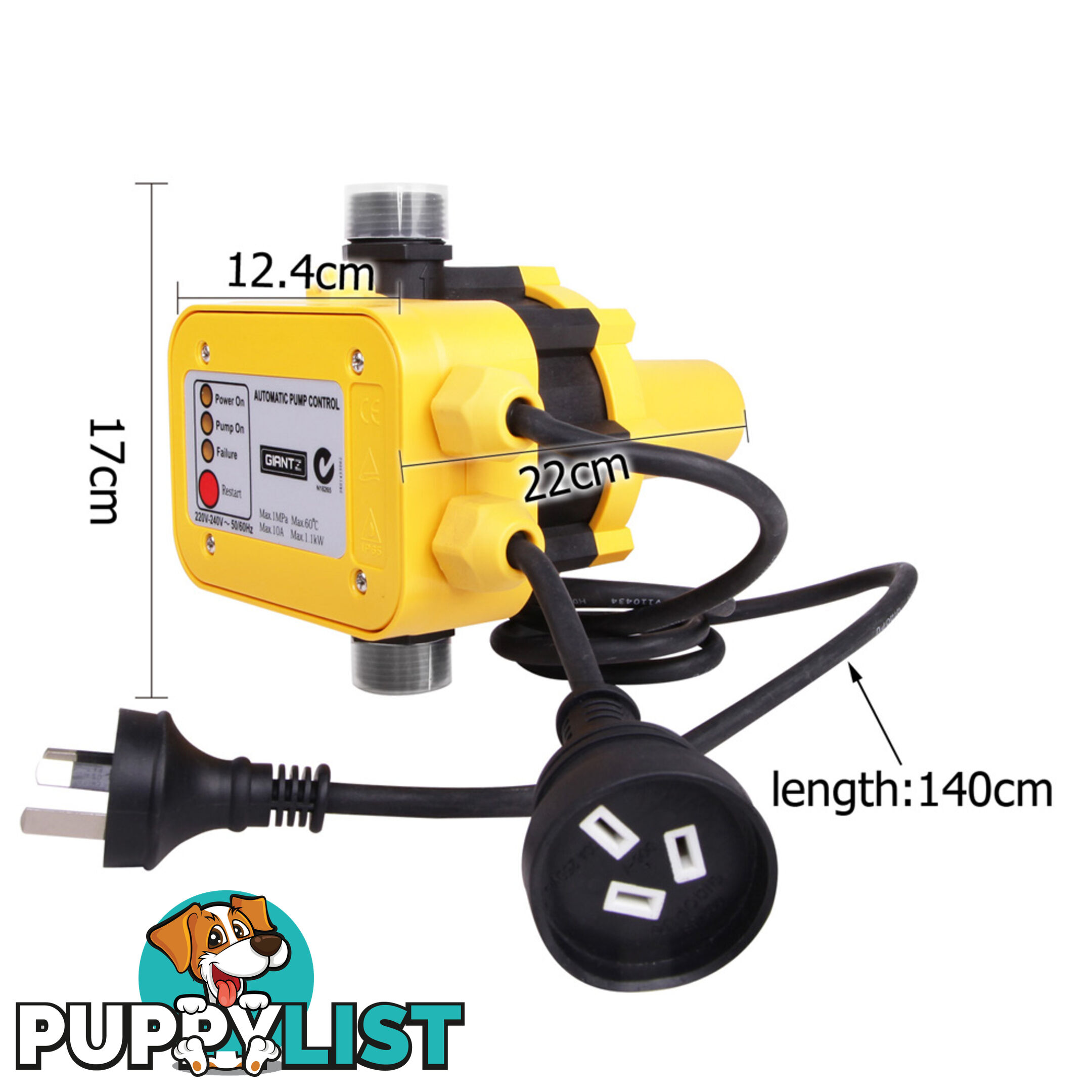 Automatic Pressure Controller Yellow